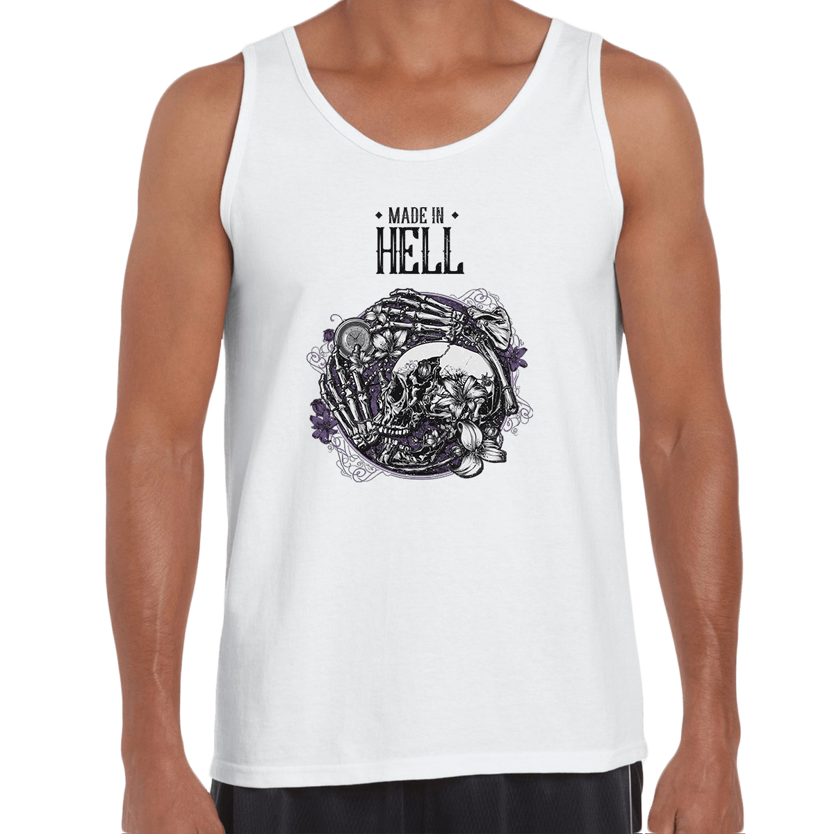 Grave Spooky Scary Skeleton Death Fast Delivery Unisex Tank Top - Kuzi Tees