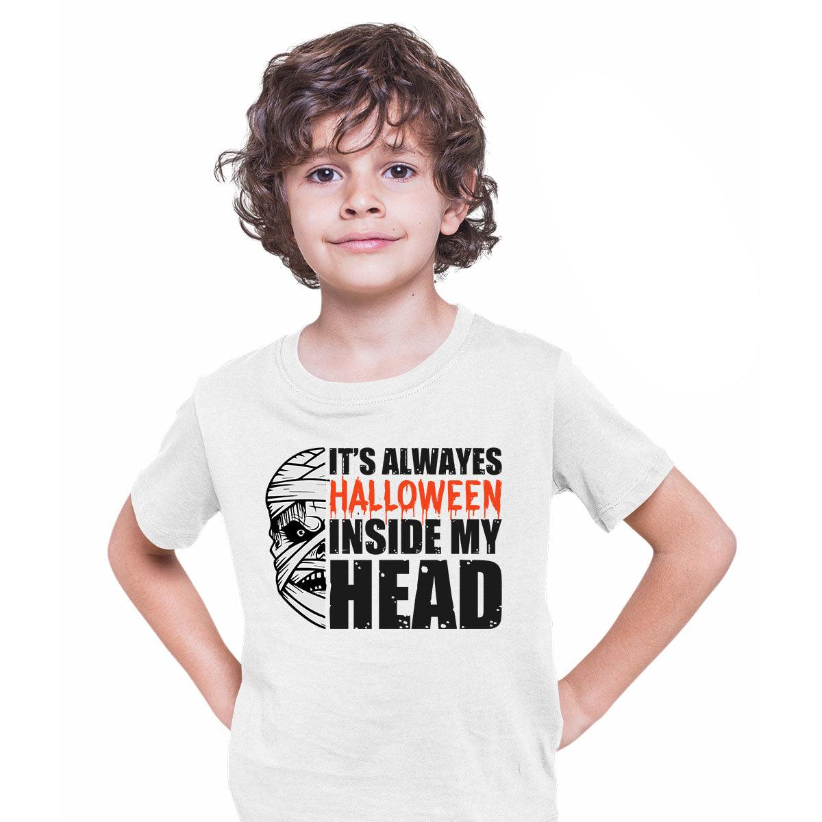 Halloween inside my head festive T-shirt for Kids - Kuzi Tees