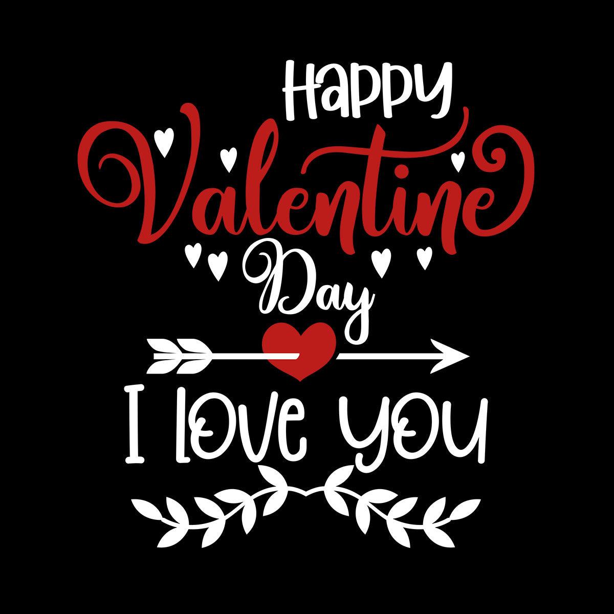 Happy valentine day i love you Valentines Love T-shirt for men Unisex T-Shirt - Kuzi Tees