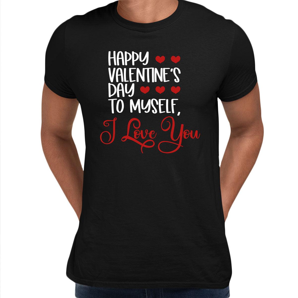 Happy valentine´s day to myself Valentines Love T-shirt for men Unisex T-Shirt - Kuzi Tees