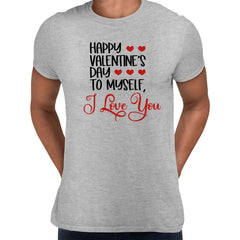 Happy valentine´s day to myself Valentines Love T-shirt for men Unisex T-Shirt - Kuzi Tees