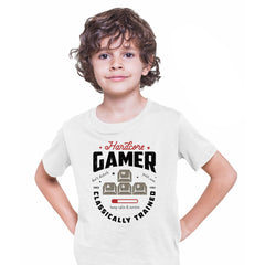 Kids Gaming T-Shirt Old School Gamer Retro Video Game Hardcore Gamer T-shirt for Kids - Kuzi Tees