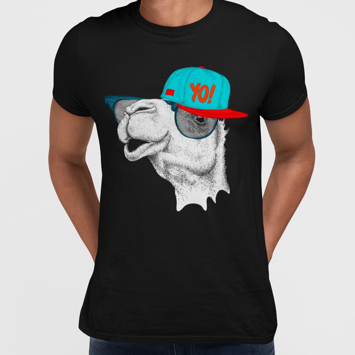 Hip Hop T-Shirt Camel with the Glasses and Hat - Kuzi Tees