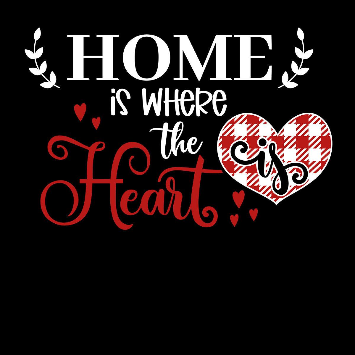 Home is where the heart is Valentines Love T-shirt for men Unisex T-Shirt - Kuzi Tees