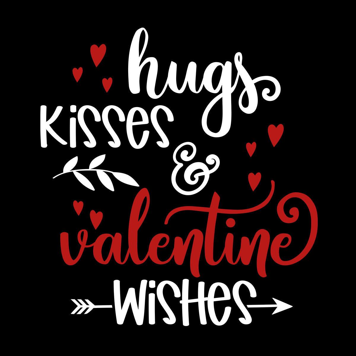 Hugs kisses and valentine wishes Valentines Love T-shirt for men Unisex T-Shirt - Kuzi Tees