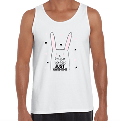 I am not perfect Just Awesome Funny Animal Quote Print Unisex Tank Top - Kuzi Tees