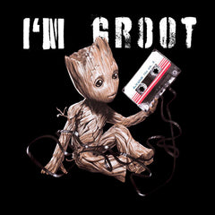 I am Groot Guardians of the galaxy nostalgia Adult T-shirt - Kuzi Tees