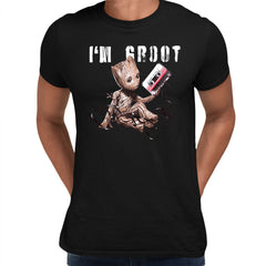 I am Groot Guardians of the galaxy nostalgia Adult T-shirt - Kuzi Tees