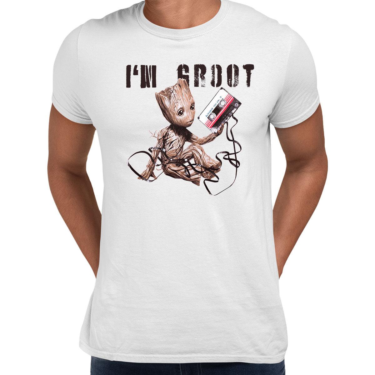 I am Groot Guardians of the galaxy nostalgia Adult T-shirt - Kuzi Tees