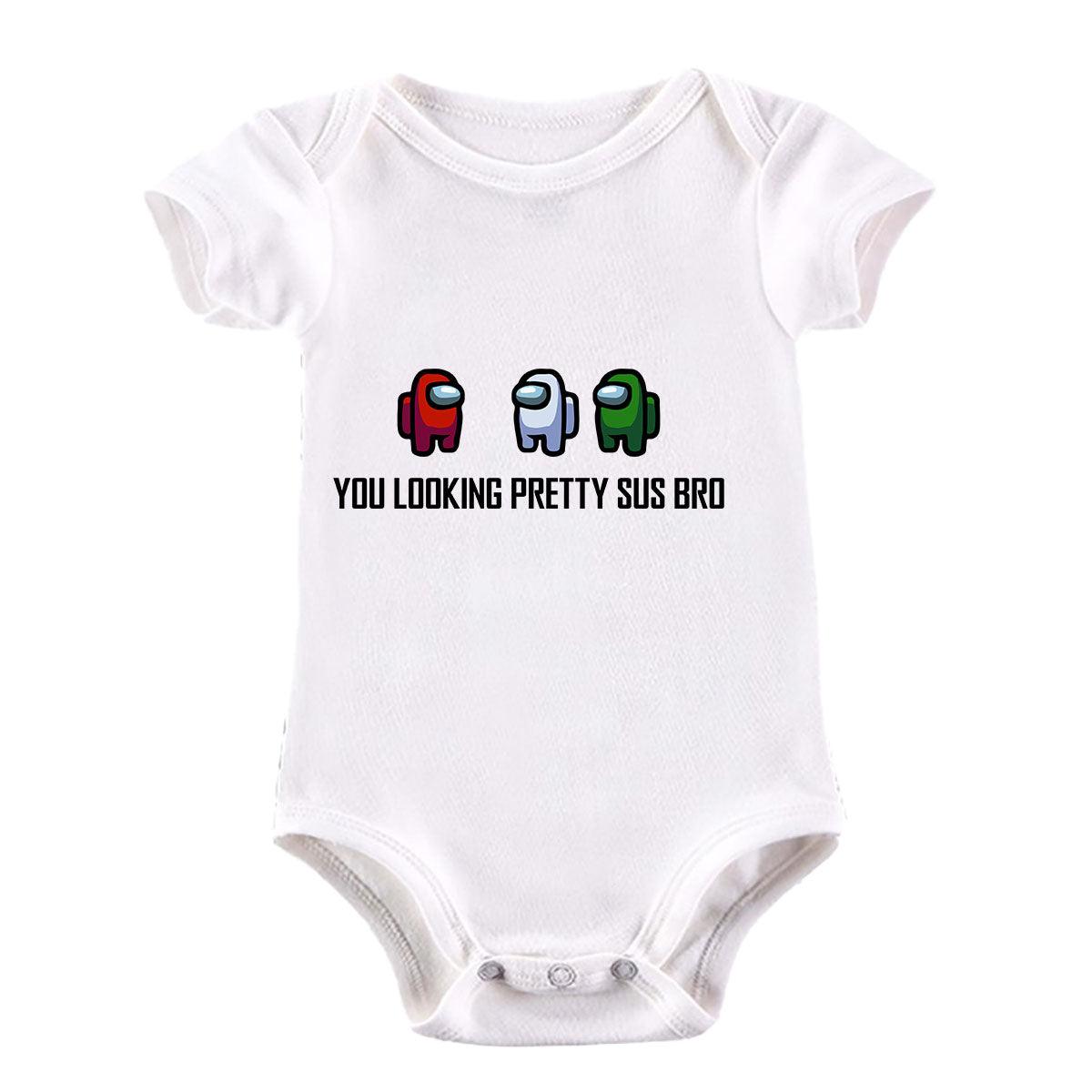 Among Us Sus Bro Imposter Gaming Crew Mate Funny Cool Gift Christmas Baby & Toddler Body Suit - Kuzi Tees