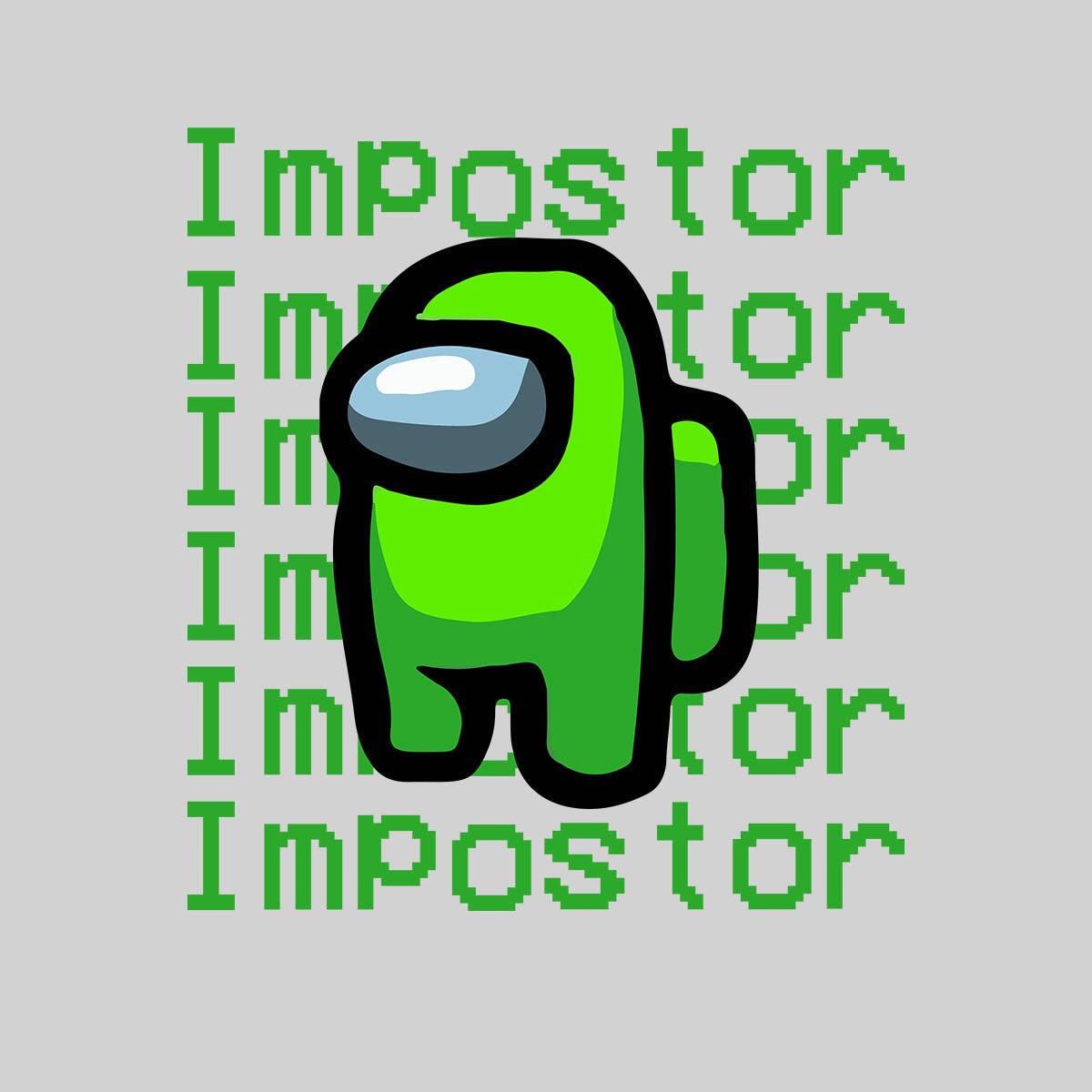 Impostor Among Us Gamer Male Tee Xmas Funny Light Green Viral Game Retro Unisex T-Shirt - Kuzi Tees