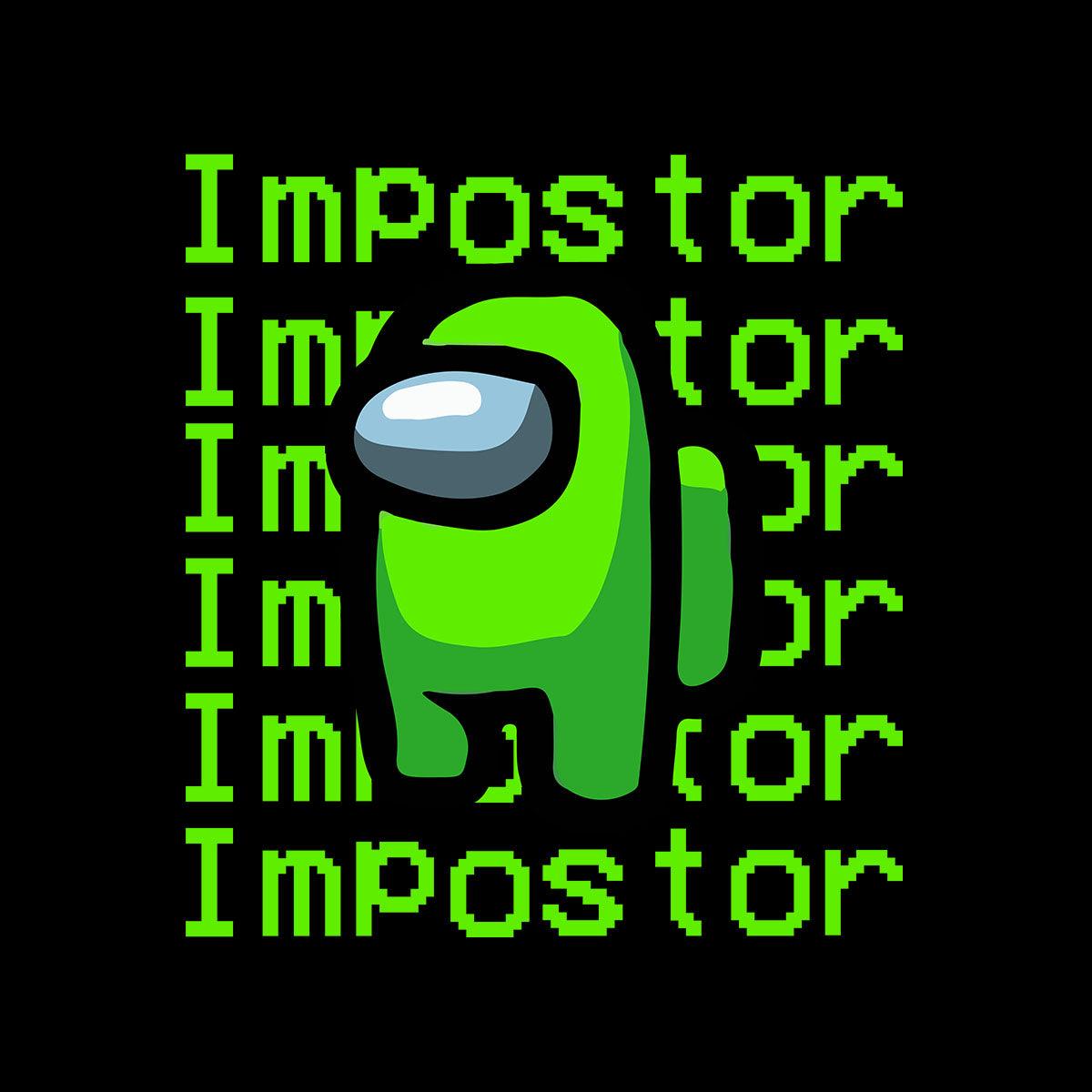 Impostor Among Us Gamer Male Tee Xmas Funny Light Green Viral Game Retro Unisex T-Shirt - Kuzi Tees