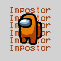 Impostor Among Us Gamer Xmas Funny Orange Viral Game Retro Baby & Toddler Body Suit - Kuzi Tees