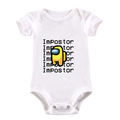 Yellow Impostor Among Us Gamer Xmas Funny Viral Game Retro Baby & Toddler Body Suit - Kuzi Tees