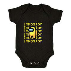 Yellow Impostor Among Us Gamer Xmas Funny Viral Game Retro Baby & Toddler Body Suit - Kuzi Tees