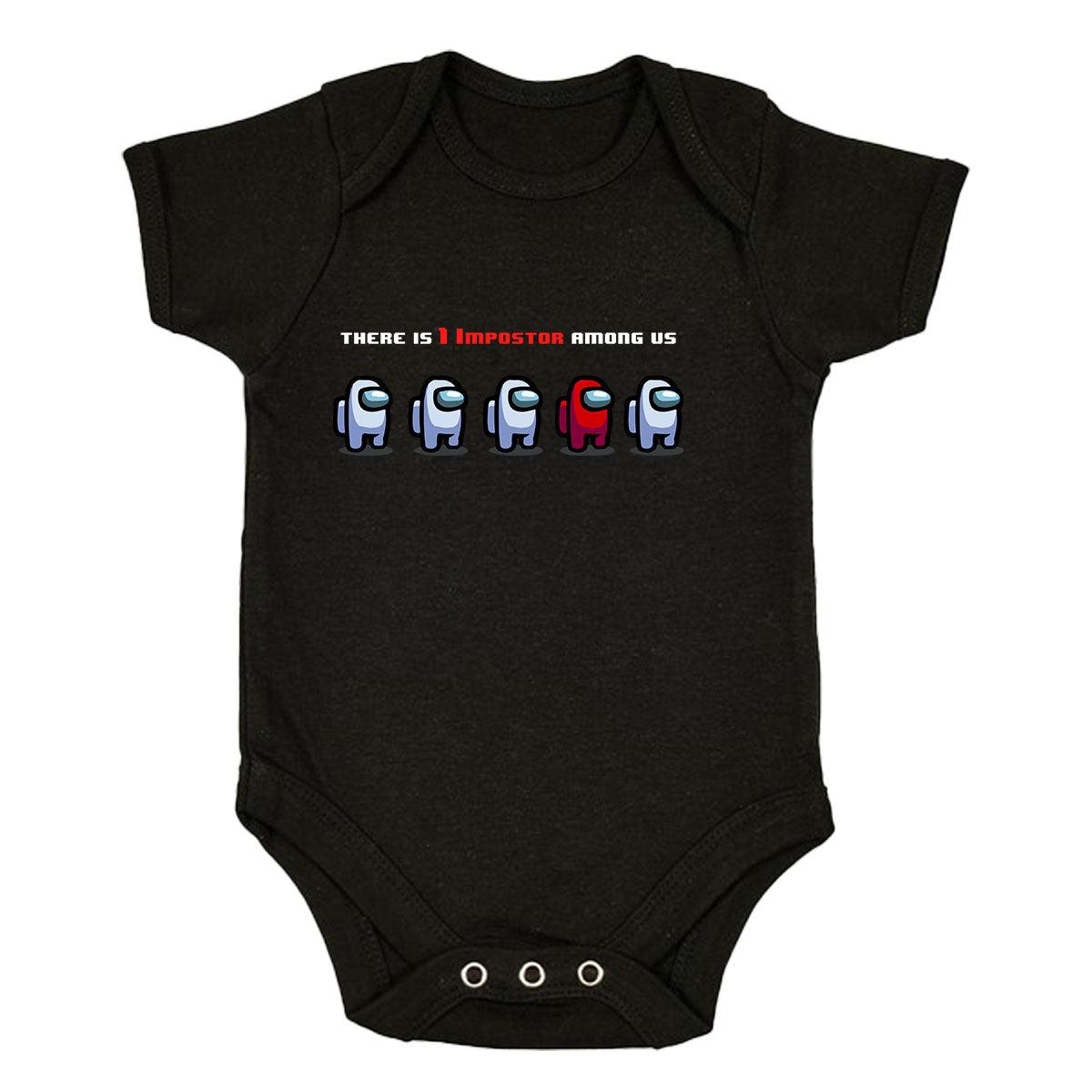 Impostor Among Us Gamer | Xmas Funny Gift  Baby & Toddler Body Suit - Kuzi Tees