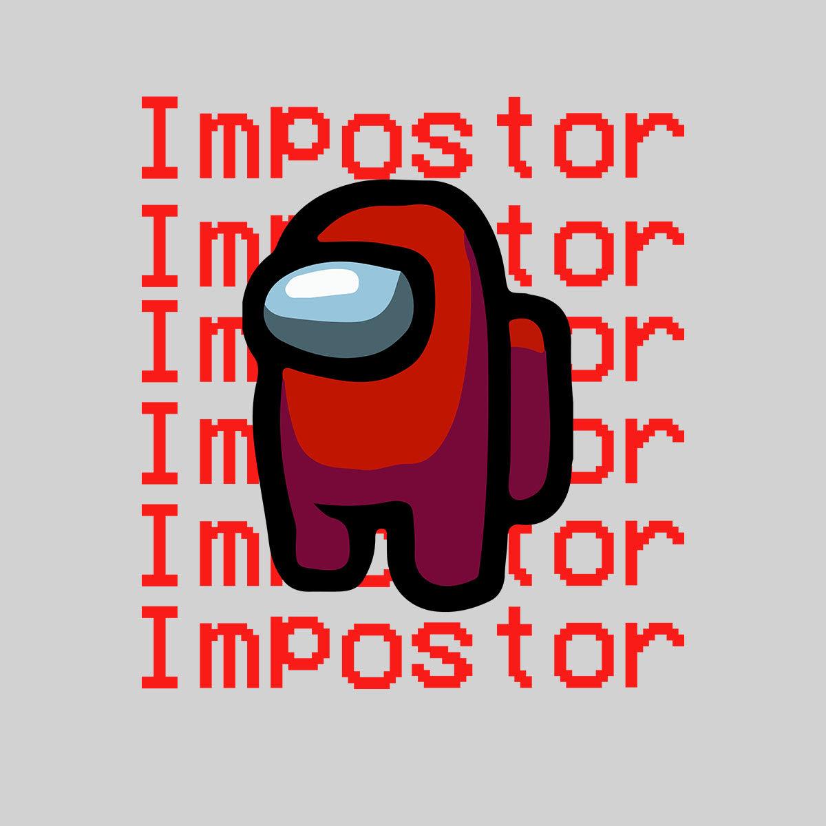 Impostor Among Us Gamer Kids T-shirt Xmas Funny Red Viral Game Retro Tee - Kuzi Tees