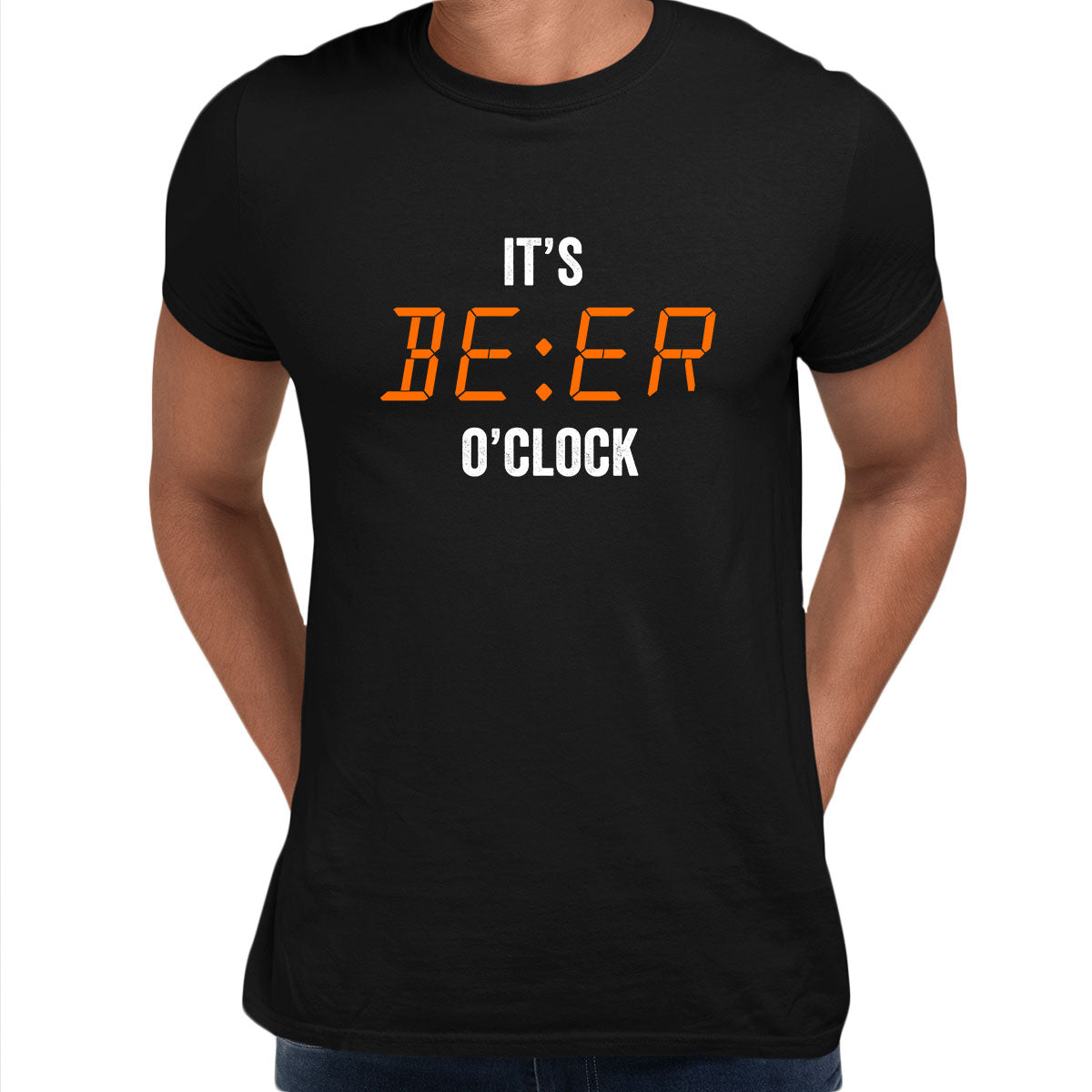 It is Beer oclock Mens Funny T-Shirt Novelty Joke T-Shirt Rude Gift Him Dad Birthday Slogan Unisex T-Shirt - Kuzi Tees