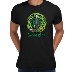 John Vick as a Rick t-shirt Rick and Morty Fan Gift John Vick Movie Lover - Kuzi Tees