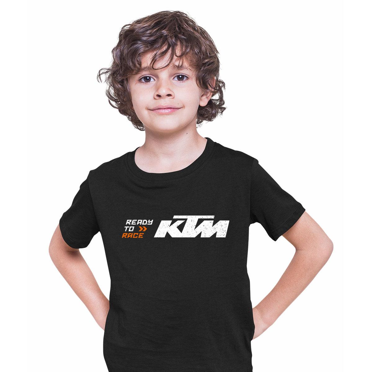 Bike Ready To Race T-Shirt Biker Motorcycle Rider Inspired Racing Bike Cycle Kids T-Shirt - Kuzi Tees