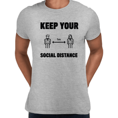 Corona 19 Keep Your 1m Social Distance Stay Home T-Shirt - Kuzi Tees