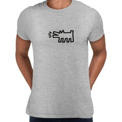 Barking Dog Talking Heads Abstract Pop Art Heart Unisex T-Shirt - Kuzi Tees