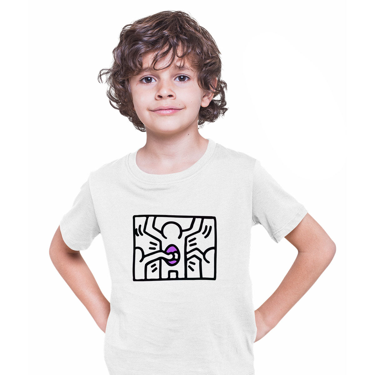 Pop Art Icon Talking Heads Abstract - Kids T-Shirt - Kuzi Tees