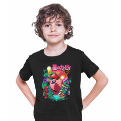 Kirby's Dream Land Kids Black T-shirt