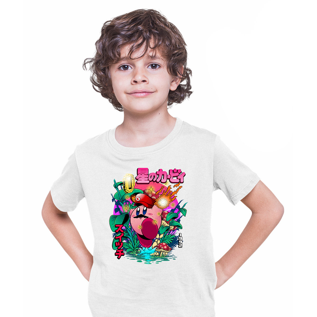 Kirby's Dream Land Kids White T-shirt