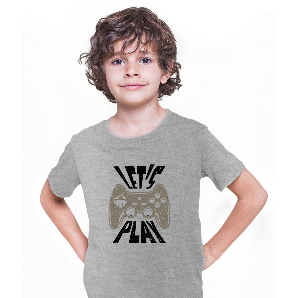 Kids Gaming T-Shirt Old School Gamer Retro Video Game Let's Play T-shirt for Kids - Kuzi Tees