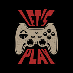 Mens Gaming T-Shirt Old School Gamer Retro Video Game Let's Play Unisex T-Shirt - Kuzi Tees