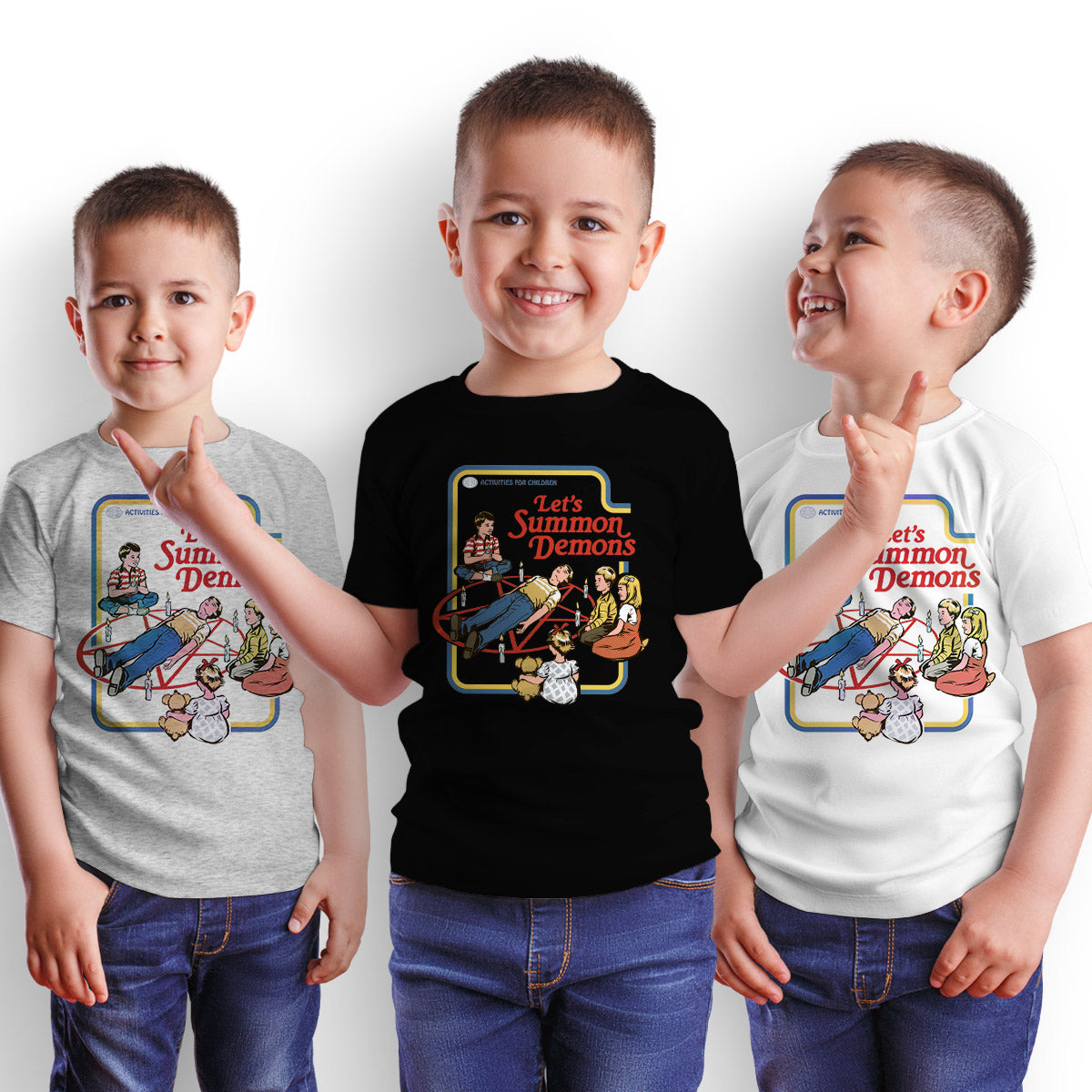 Let's Summon Demons t-shirt for Kids  Activities for children Book - Kuzi Tees