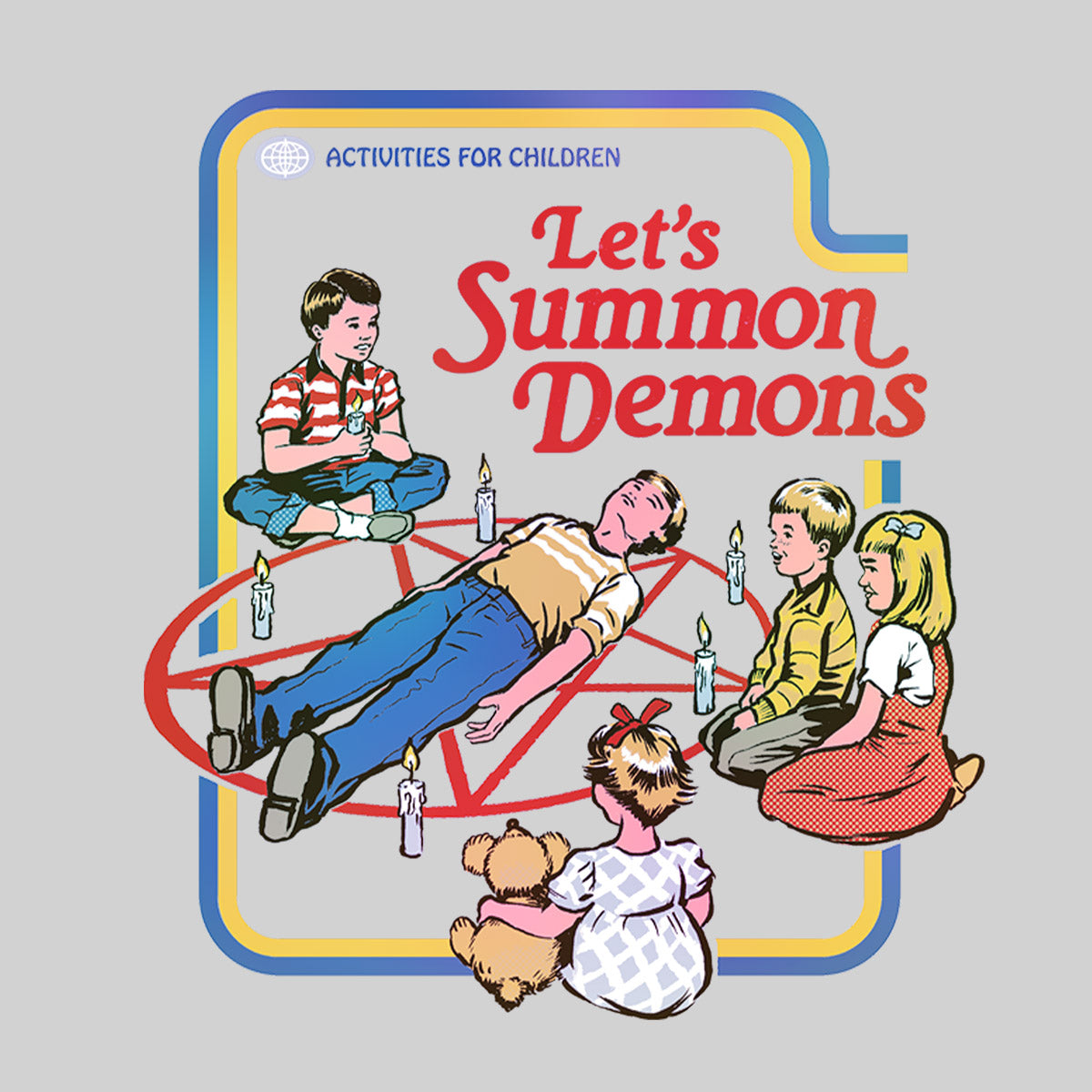 Let's Summon Demons t-shirt for Kids  Activities for children Book - Kuzi Tees