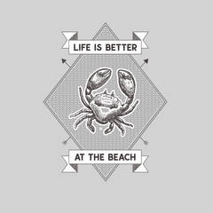 Life is Better at the Beach Relax Sunshine Seaside Short sleeve Unisex T-shirt - Kuzi Tees