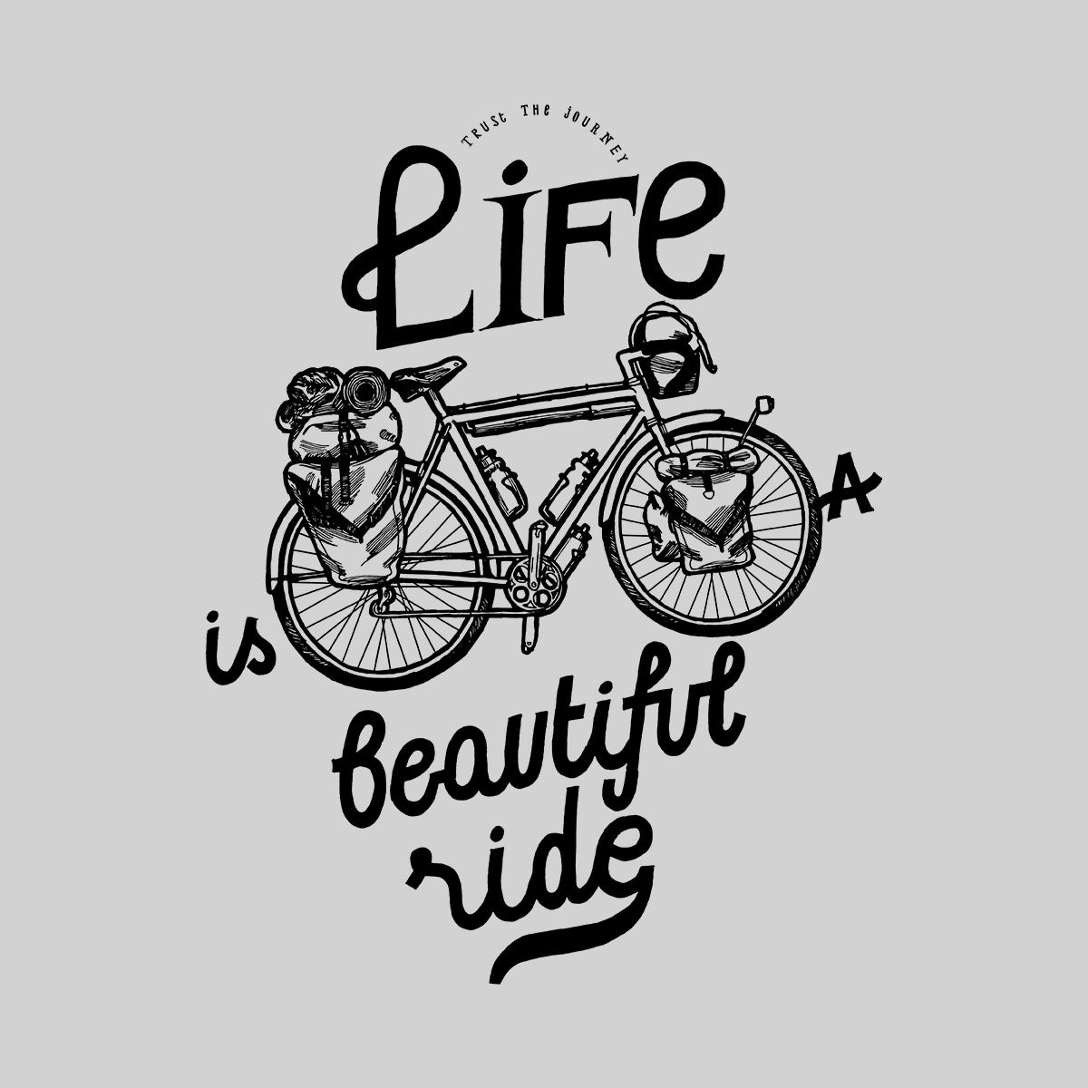 Life is a beautiful ride-Special Tank Top for Bicycle and Hipster minds - Kuzi Tees