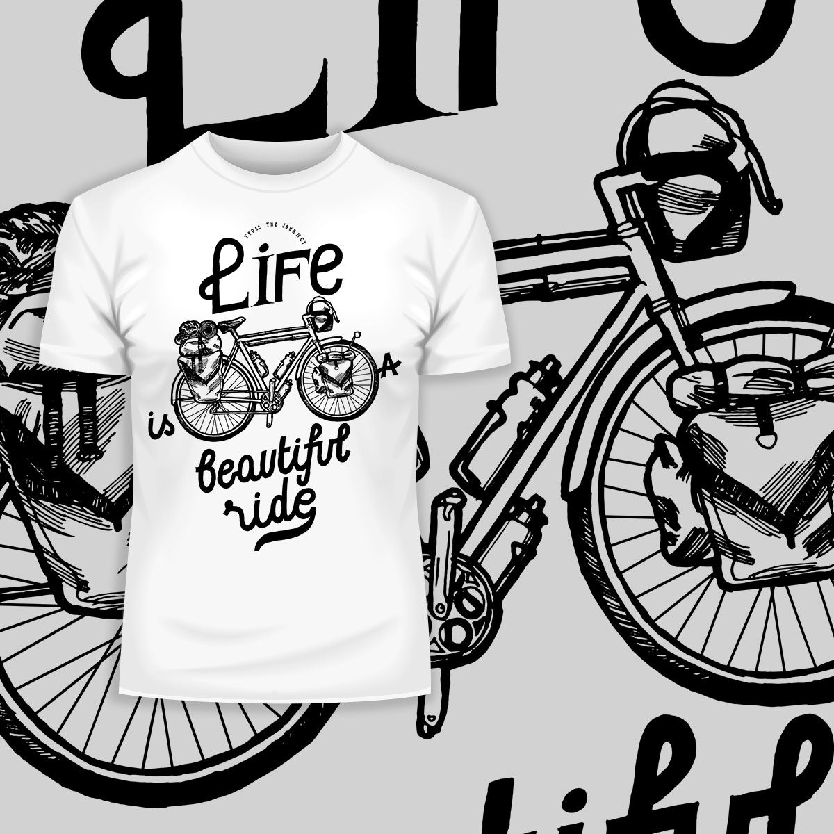 Life is a beautiful ride Special T-shirt And Tank Top design for Bicycle minds - Kuzi Tees
