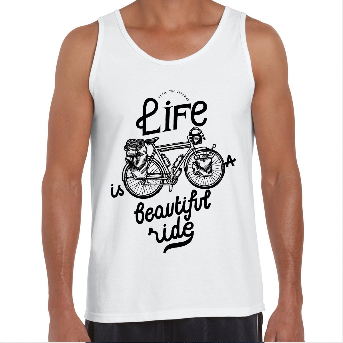 Life is a beautiful ride-Special Tank Top for Bicycle and Hipster minds - Kuzi Tees