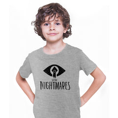Little Nightmares Cool Creepy Inspired Video Game Typography T-shirt for Kids - Kuzi Tees