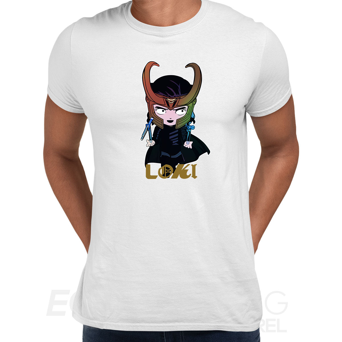 Loki Figurative Superhero Comic Star Tom Hiddleston T-Shirt Kids Adults Women Unisex Typography - Kuzi Tees