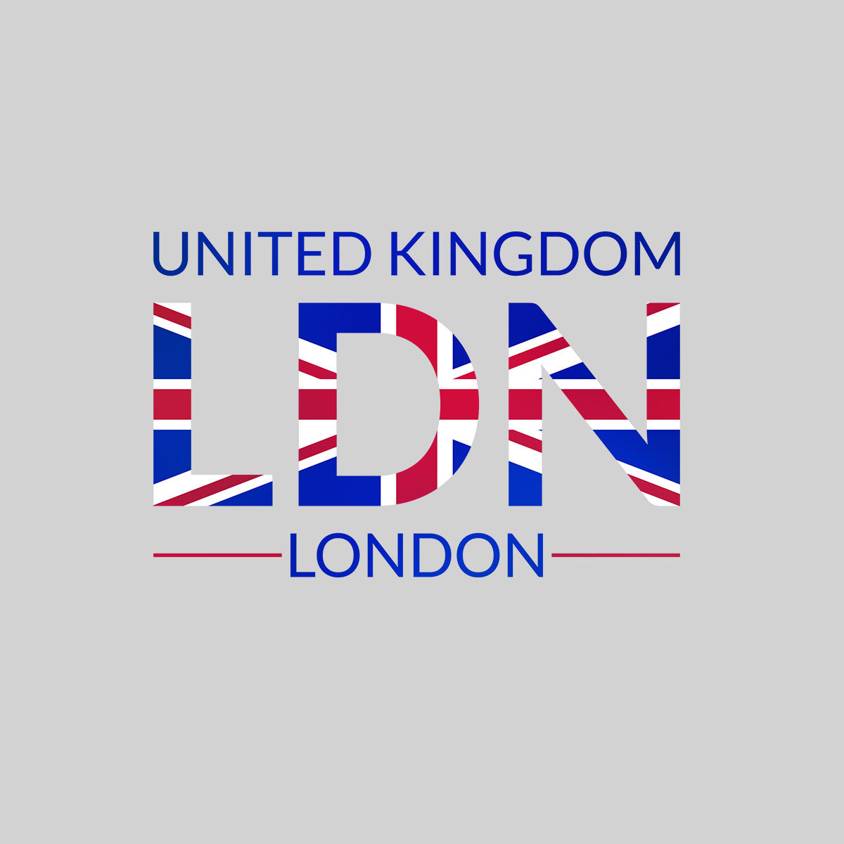 LDN Union Jack Abstract Print Kids T-Shirt London Flag - Kuzi Tees