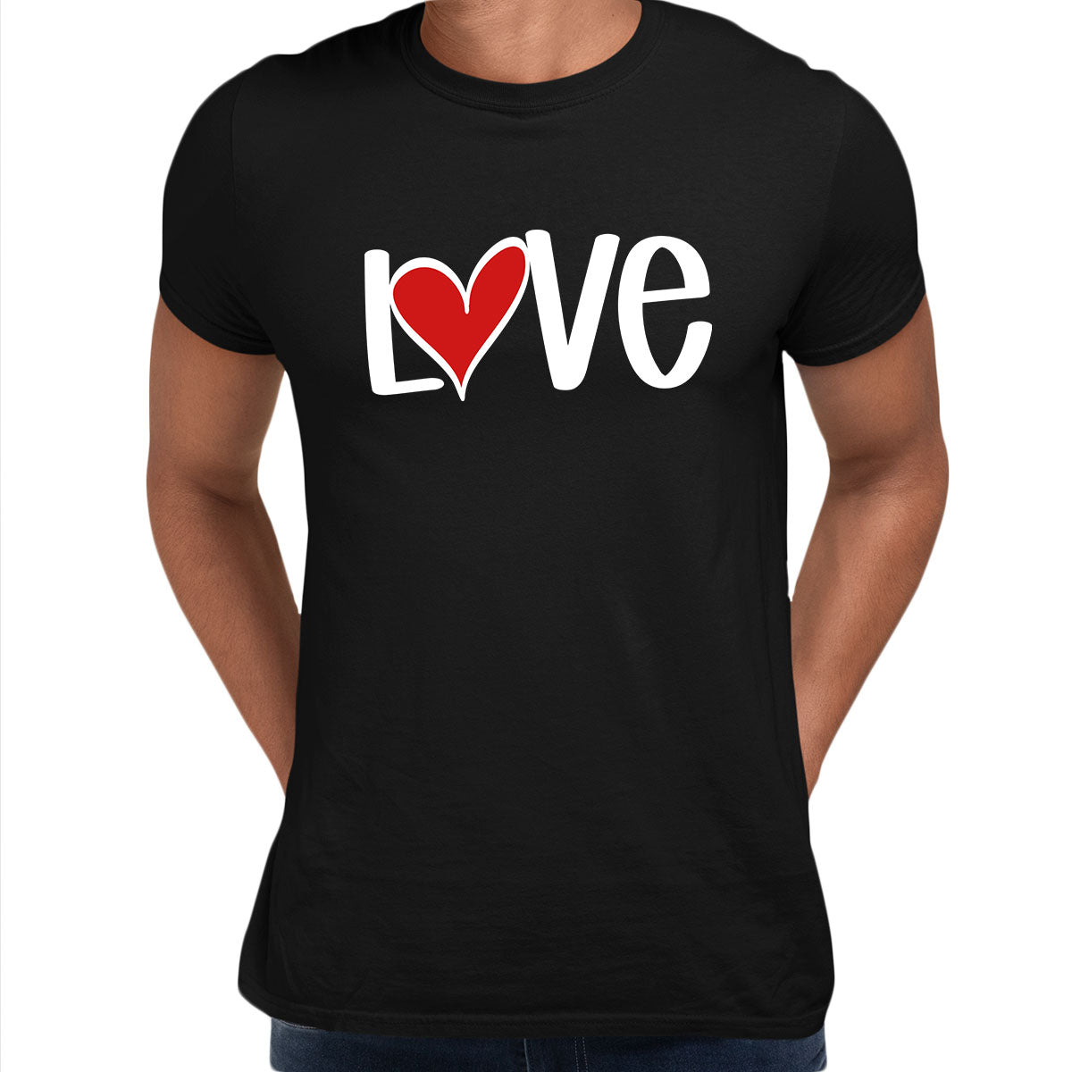 Love Sign Four - Valentines Love T-shirt for men Unisex T-Shirt - Kuzi Tees