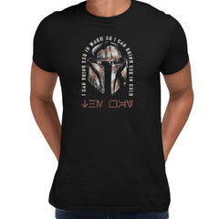 The Mandalorian Helmet Sesion 3 Black T-shirt