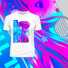 Manga Japanese - Girl Trust Anime T-shirt for Japanese culture lovers - Kuzi Tees