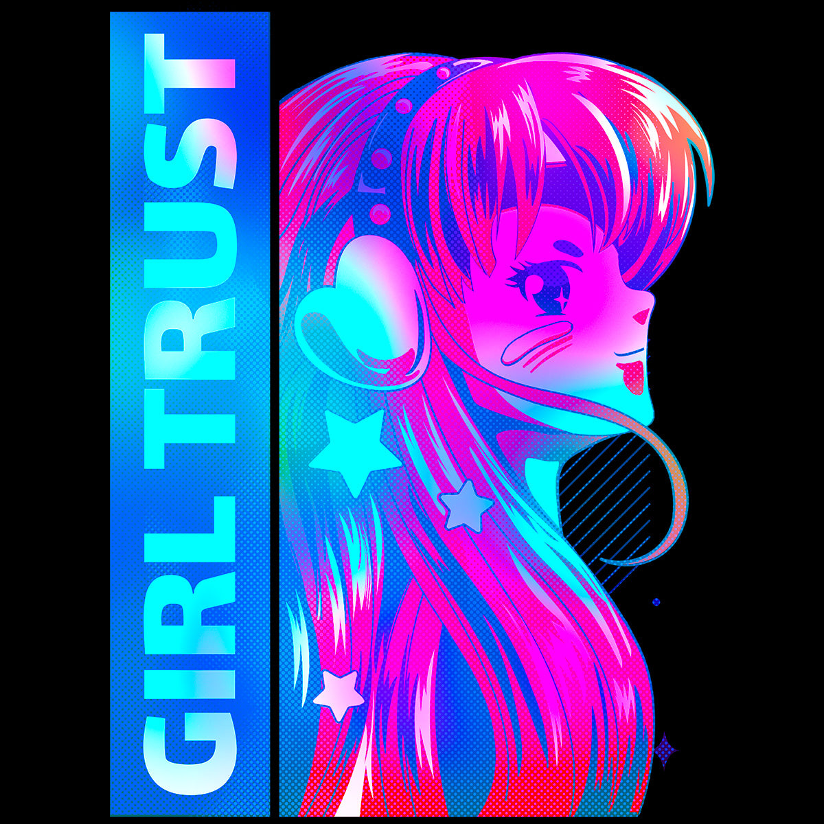 Manga Japanese - Girl Trust Anime T-shirt for Japanese culture lovers - Kuzi Tees