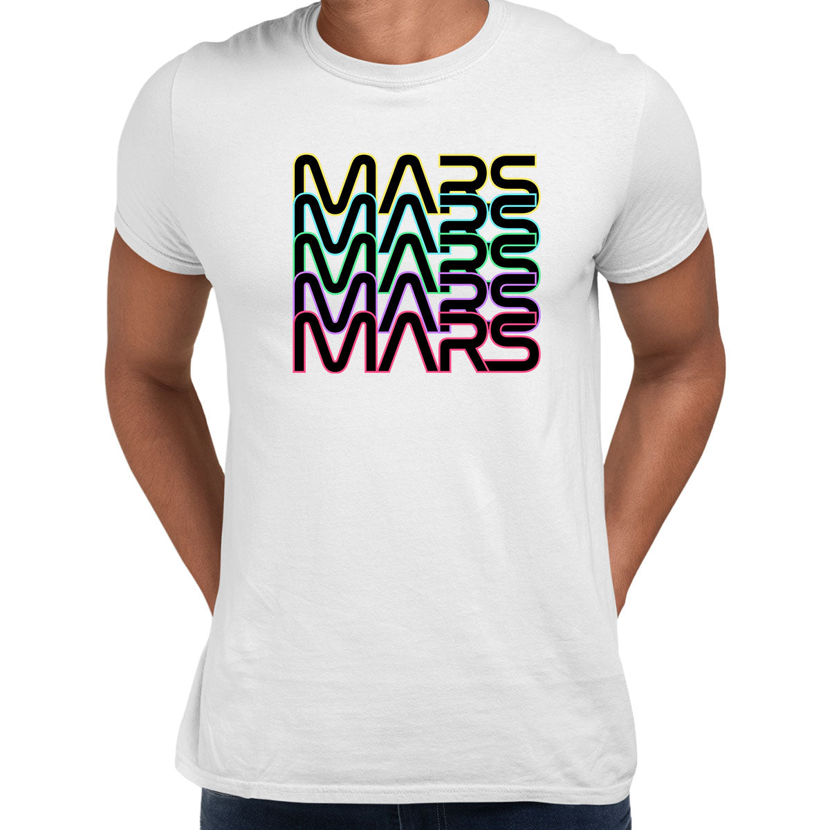 Mars Novelty Hipster Colorful Gift Mens Mission To Mars Unisex T-shirt - Kuzi Tees