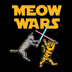 Meow Wars - Funny Cat Lover Gift Unisex T-Shirt - Kuzi Tees