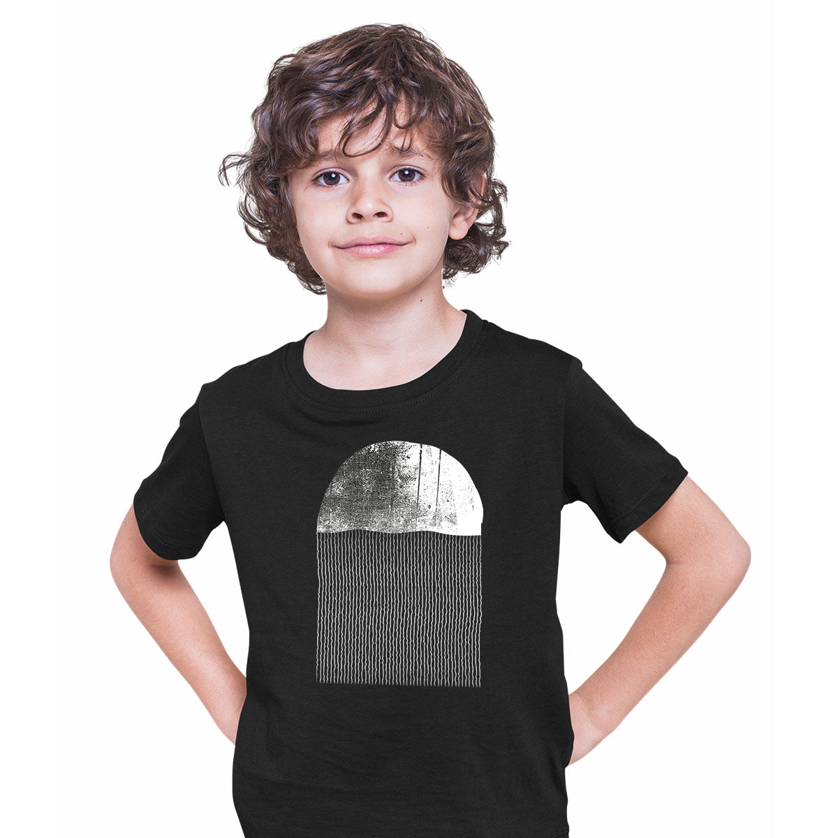 Minimal Jellyfish Print T-Shirt Sea Creature Abstract Short Sleeve Round Funny T-shirt for Kids - Kuzi Tees