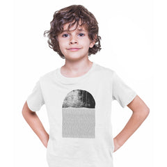 Minimal Jellyfish Print T-Shirt Sea Creature Abstract Short Sleeve Round Funny T-shirt for Kids - Kuzi Tees