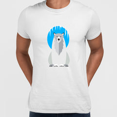 Minimal Polar Bear Ice Cave T-Shirt Design - Kuzi Tees