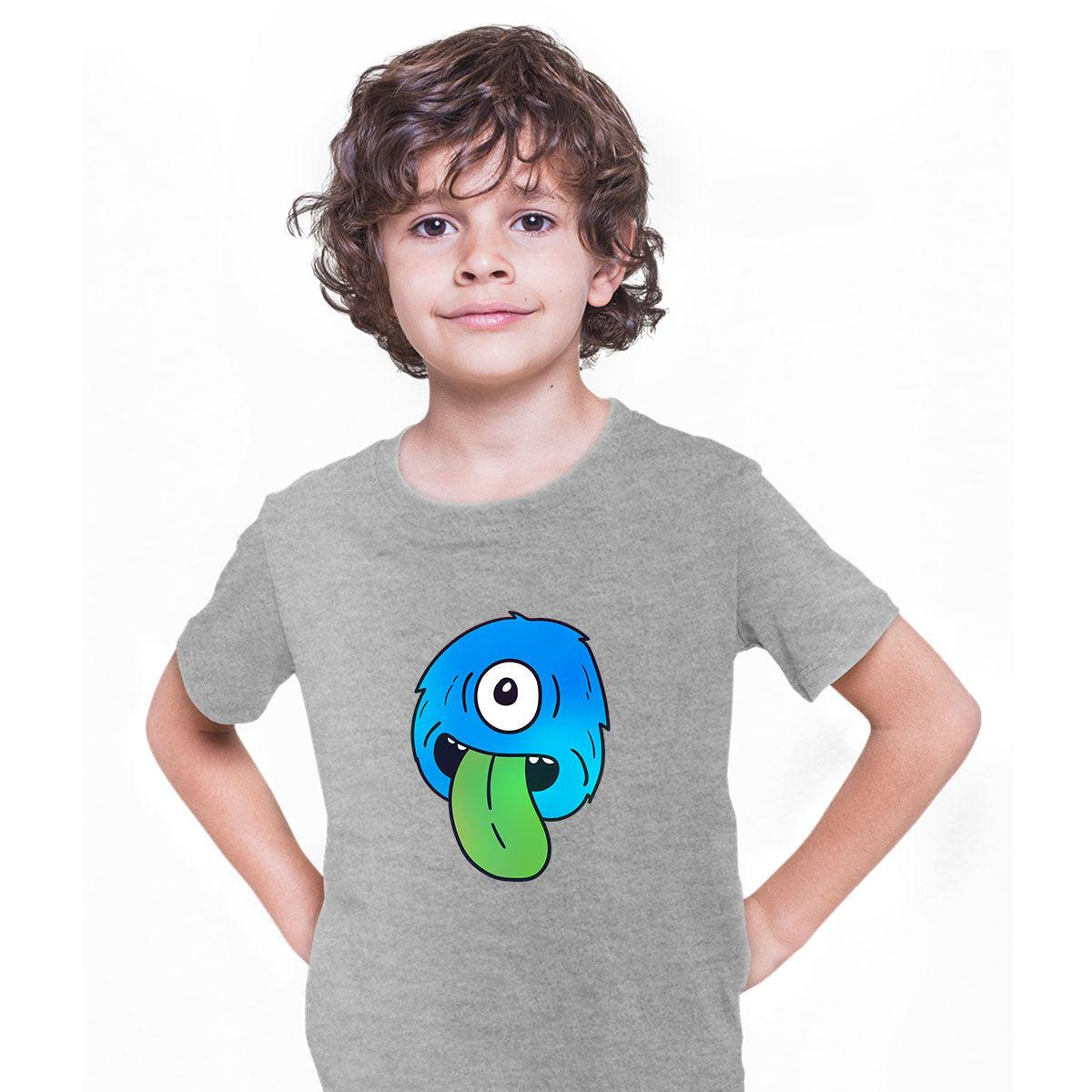 Cookie Monster ScaryEye Funny Gift Drawing Kids Printed T-Shirt for Kids - Kuzi Tees